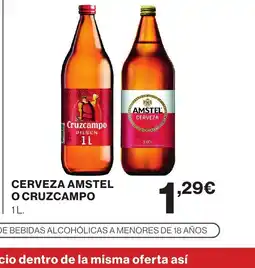 Supercor AMSTEL O CRUZCAMPO Cerveza oferta
