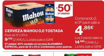 Cerveza mahou o,o tostada