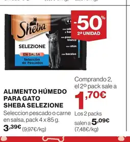 Supercor Alimento húmedo para gato sheba selezione oferta
