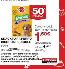 Supercor PEDIGREE Snack para perro biscrok oferta