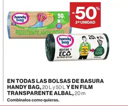 Supercor En todas las bolsas de basura handy bag oferta