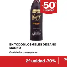 Supercor MAGNO En todos los geles de baño oferta