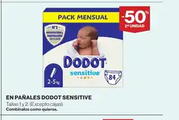 Supercor DODOT SENSITIVE En pañales oferta