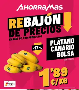 AhorraMas Plátano canario bolsa oferta