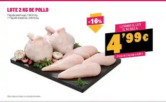 AhorraMas Lote de pollo oferta