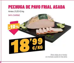 AhorraMas Pechuga de pavo frial asada oferta