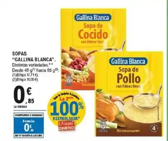 E.Leclerc GALLINA BLANCA Sopas oferta