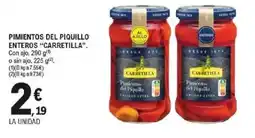 E.Leclerc CARRETILLA Pimientos del piquillo enteros oferta