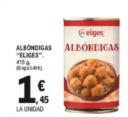 E.Leclerc IFA ELIGES Albóndigas oferta