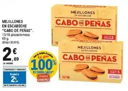 E.Leclerc CABO DE PEÑAS Mejillones en escabeche oferta