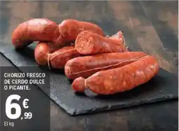 E.Leclerc Chorizo fresco de cerdo dulce o picante. oferta