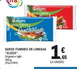 E.Leclerc IFA ELIGES Queso fundido en lonchas oferta