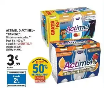 E.Leclerc DANONE Actimel o actimel+ oferta