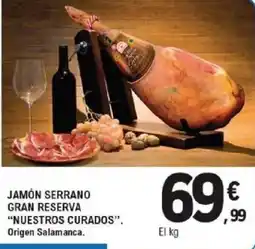 E.Leclerc NUESTROS CURADOS Jamón serrano gran reserva oferta