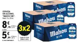 E.Leclerc MAHOU SIN Cerveza sin alcohol oferta