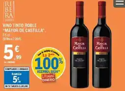 E.Leclerc MAYOR DE CASTILLA Vino tinto roble oferta