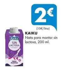 Supermercados Lupa Kaiku - nata para montar sin lactosa oferta