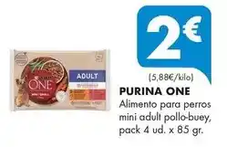 Supermercados Lupa Purina one - alimento para perros mini adult pollo-buey oferta