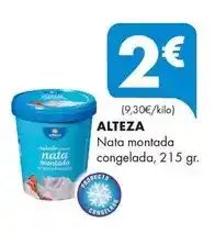 Supermercados Lupa Alteza - nata montada congelada oferta