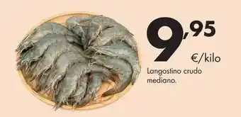 Langostino crudo mediano