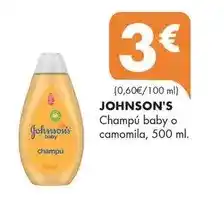 Supermercados Lupa Johnson's - champú baby o camomila oferta