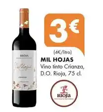 Supermercados Lupa Mil hojas - vino tinto crianza, d.o. rioja oferta