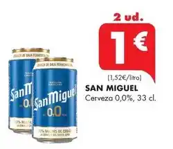 Supermercados Lupa San miguel - cerveza 0.0% oferta