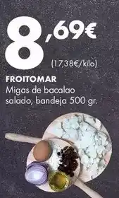 Supermercados Lupa Froitomar - migas de bacalao salado oferta