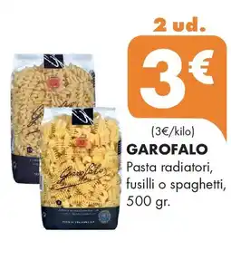 Supermercados Lupa GAROFALO pasta radiatori fusilli o spaghetti, 500 gr oferta