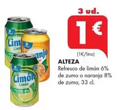 Supermercados Lupa Alteza - refresco de limon 6% de zumo o naranja 8% de zumo oferta