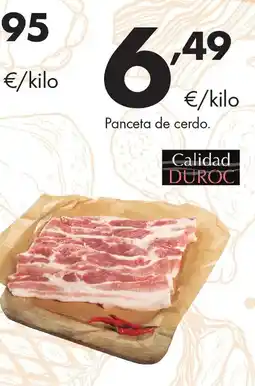 Supermercados Lupa Panceta de cerdo oferta