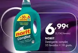 Supermercados Lupa Norit - detergente complet, 35 lavados + 18 gratis oferta