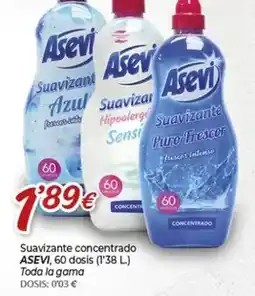 Alsara Supermercados Asevi - suavizante concentrado oferta