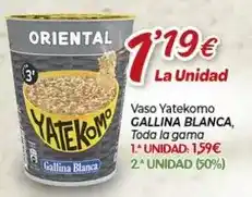 Alsara Supermercados Gallina blanca - vaso yatekomo oferta