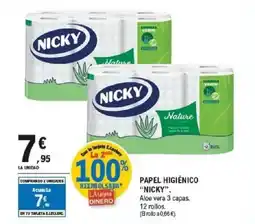 E.Leclerc NICKY Papel higiénico oferta