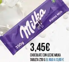 Claudio Milka - chocolate con leche oferta