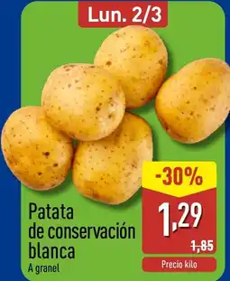 ALDI Patata de conservación blanca oferta