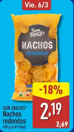 ALDI SUN SNACKS Nachos redondos oferta
