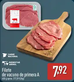 ALDI Filete de vacuno de primera oferta