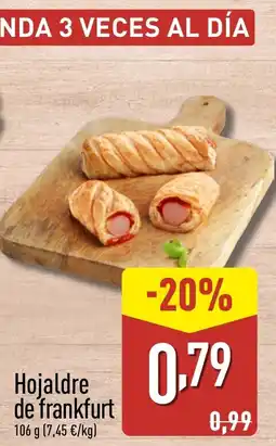ALDI Hojaldre de frankfurt oferta