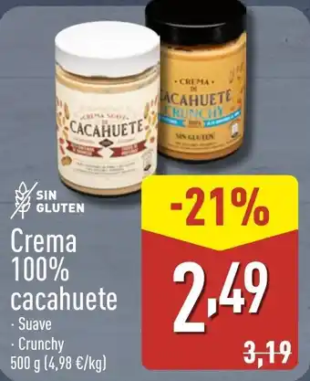 Crema 100% cacahuete