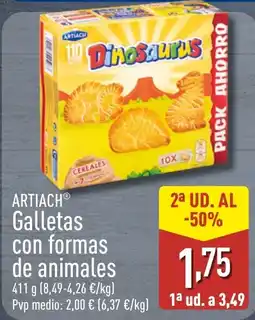 ALDI ARTIACH Galletas con formas de animales oferta