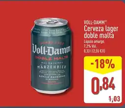 ALDI VOLL-DAMM Cerveza lager doble malta oferta