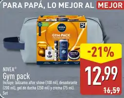 ALDI NIVEA Gym pack oferta