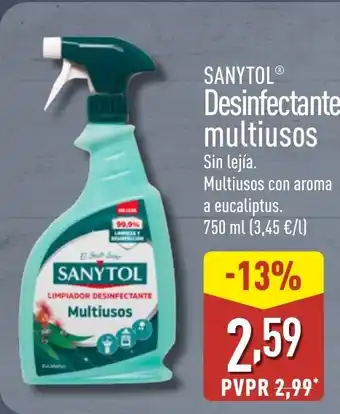 ALDI SANYTOL Desinfectante multiusos oferta