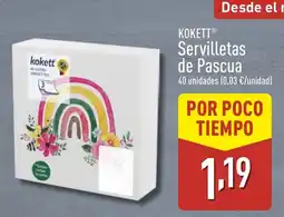 ALDI KOKETT Servilletas de Pascua oferta