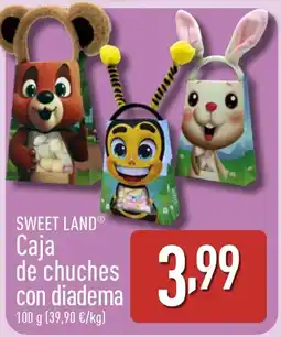 ALDI SWEET LAND Caja de chuches con diadema oferta