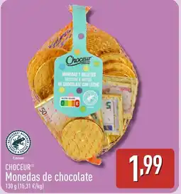 ALDI CHOCEUR Monedas de chocolate oferta