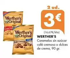 Supermercados Lupa Werther's - caramelos sin azúcar café cremoso o dulces de crema oferta