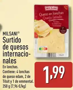 ALDI MILSANI Surtido de quesos internacio- nales oferta